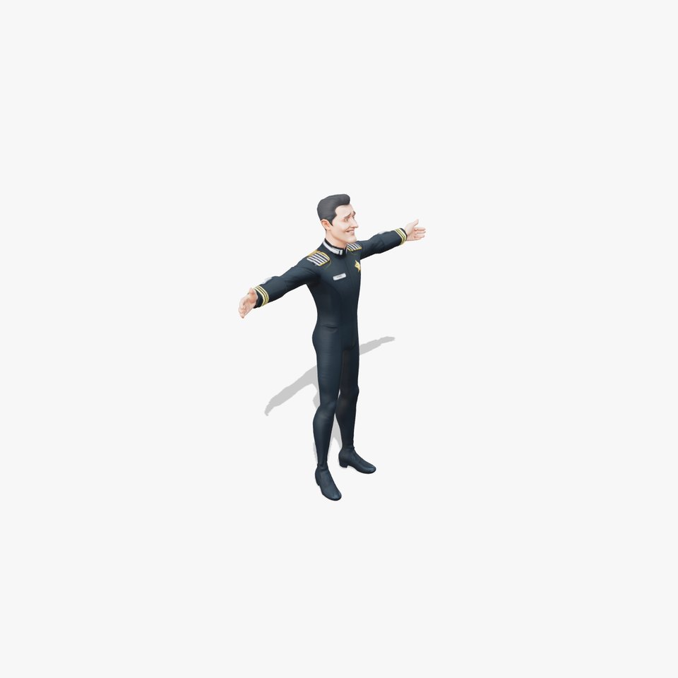 Starship Officer Uniformed model pack